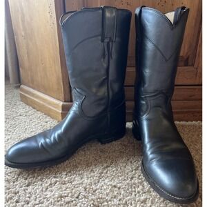 RARE Buckshot Gray Justin 10" Jackson Roper Boots Womens 8.5B Great Condition